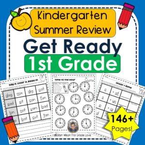 Get Ready for First Grade Summer Packet | 1st Grade Readiness Activities & Phonics