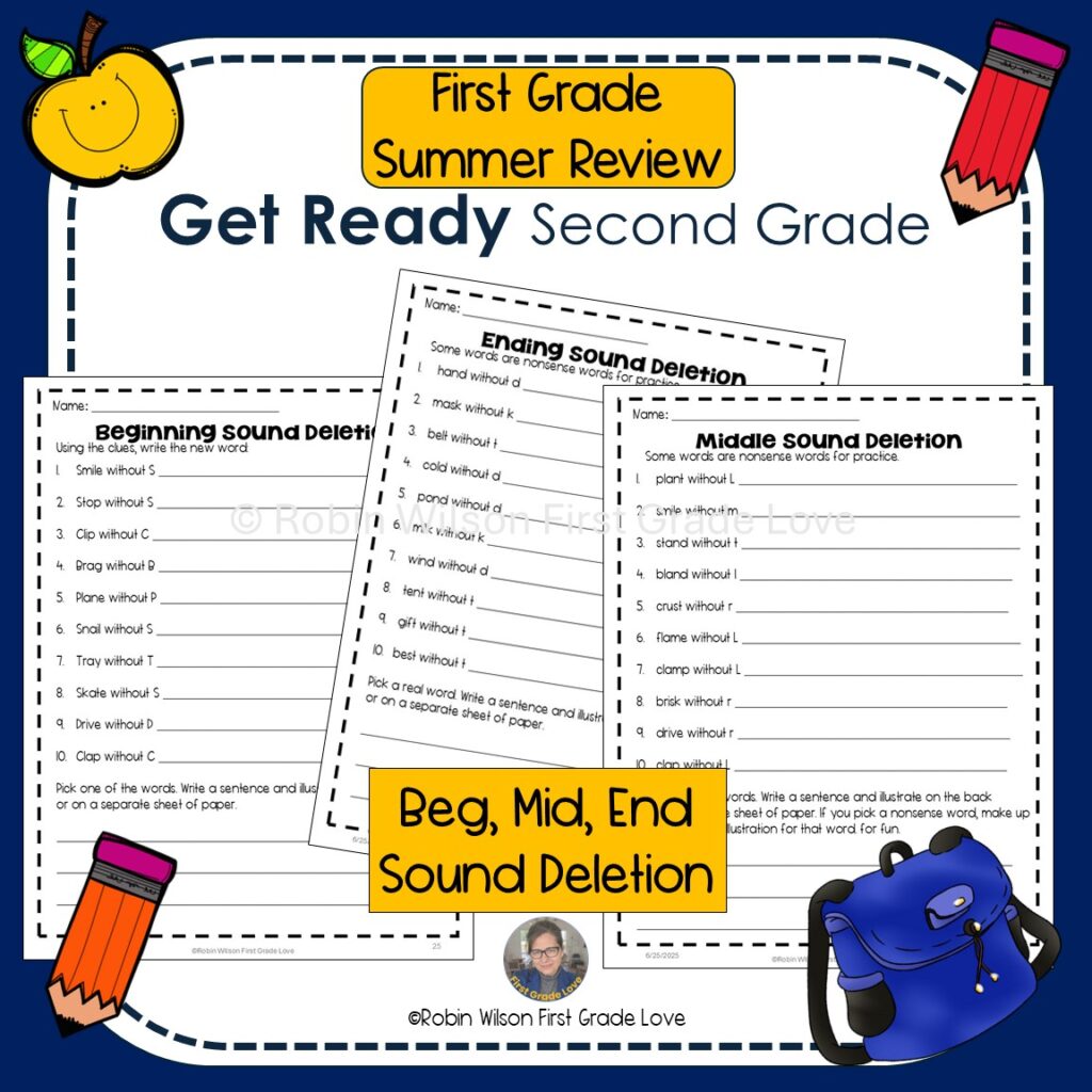 Get Ready for 2nd Grade Sound deletion
